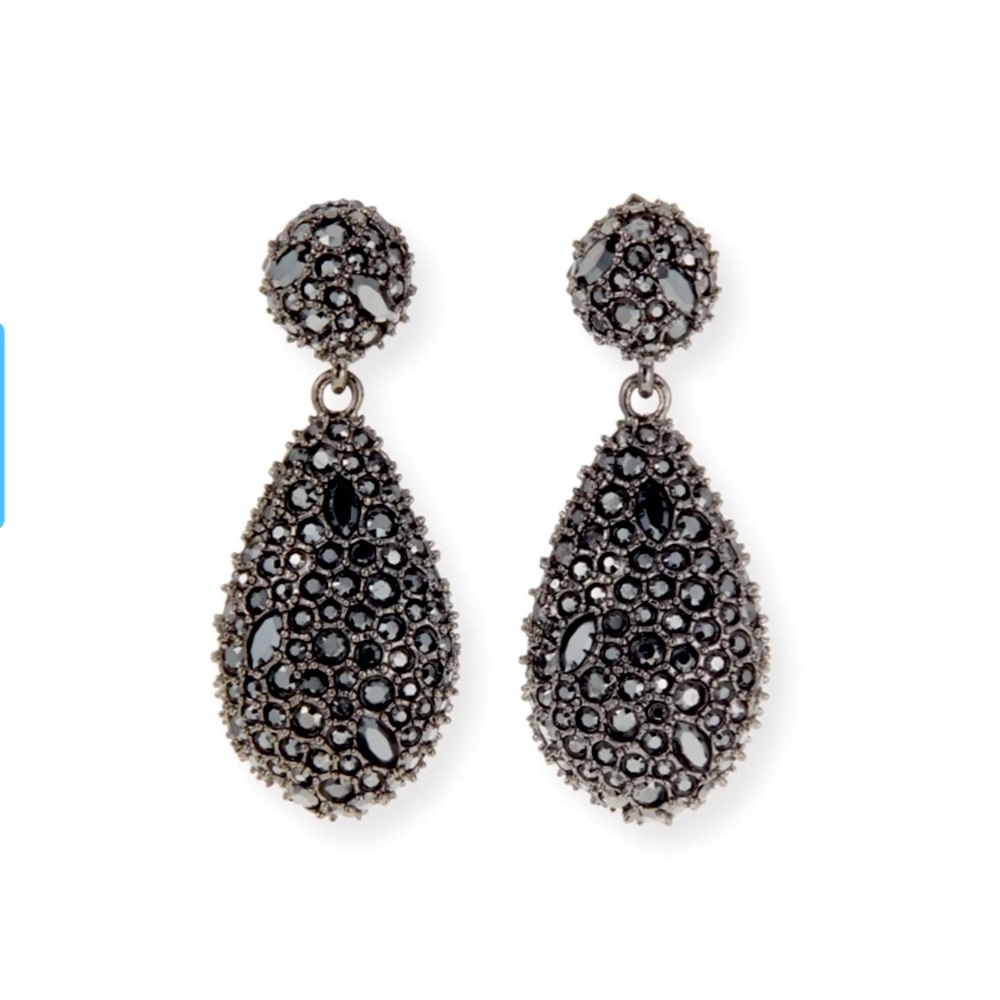 Alexis Bittar Crystal Encrusted Dangle Post earrings
